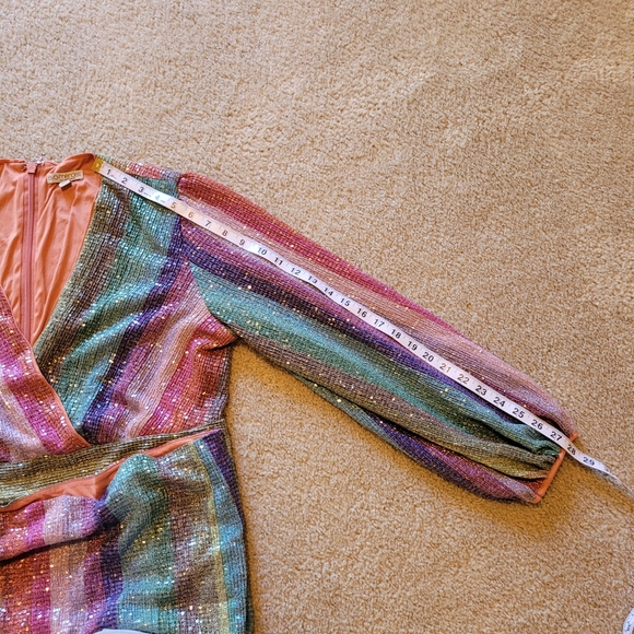 Rare Eva Mendes Cher Sequin Sheath Dress "Over the Rainbow" Women's Size XL - Picture 16 of 16